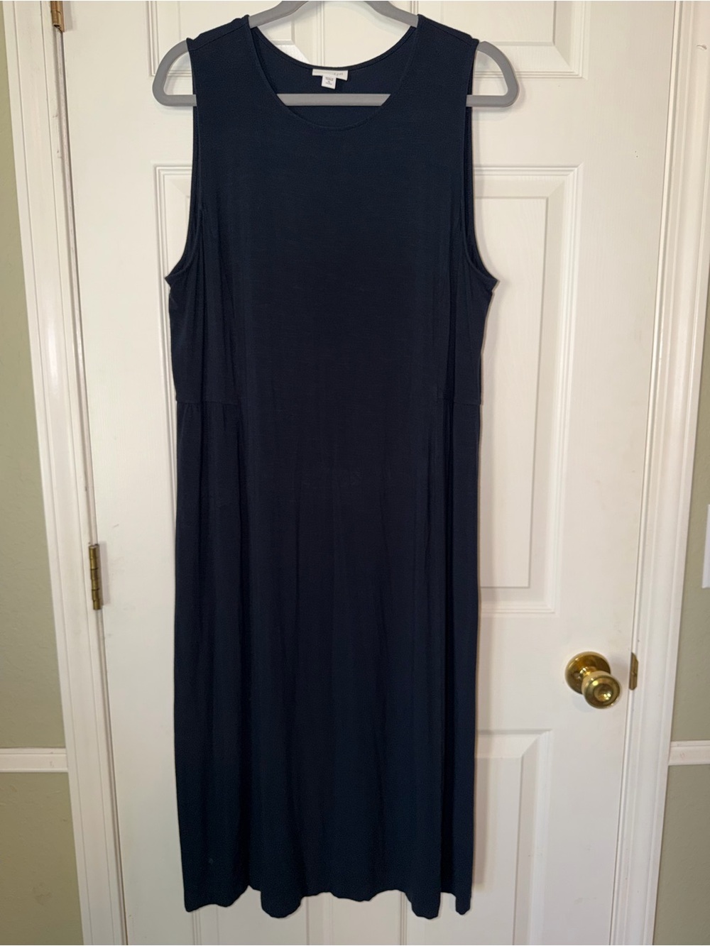 J. Jill Dark Blue Sleeveless Maxi Dress